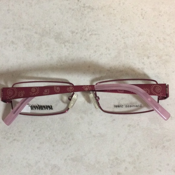 NWT Seventeen pink retro metal eyeglasses new old stock - Picture 8 of 16